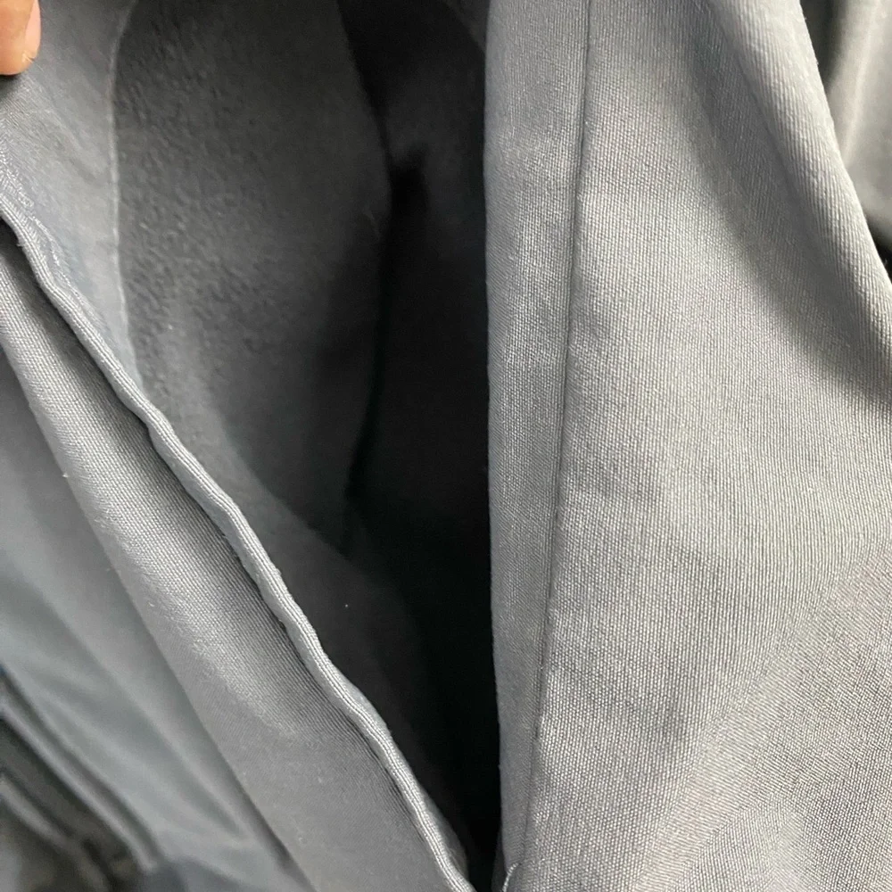 Eddie Bauer Travex Gray Nylon Spandex Outdoor hiking Fleece Lined Jacket Mens XL